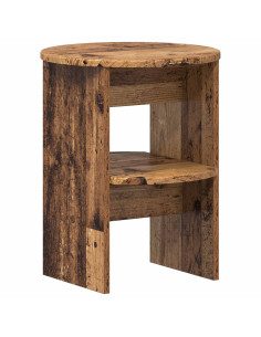 Mobile laterale Legno vecchio Ø40 x 50 cm Legno ingegnerizzato 2