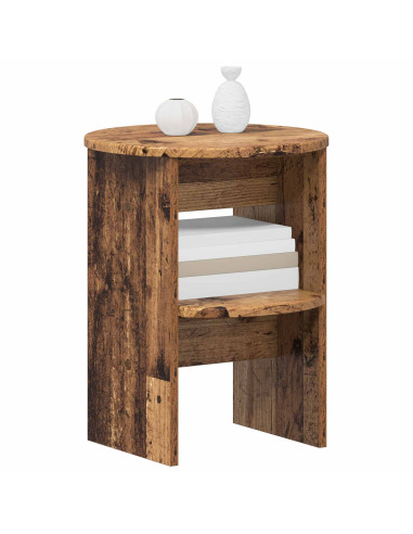 Mobile laterale 2 pcs Legno vecchio Ø40 x 50 cm