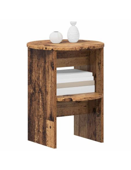Mobile laterale 2 pcs Legno vecchio Ø40 x 50 cm