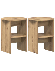 Mobile laterale 2 pcs Rovere Artigianale Ø40 x 50 cm 2