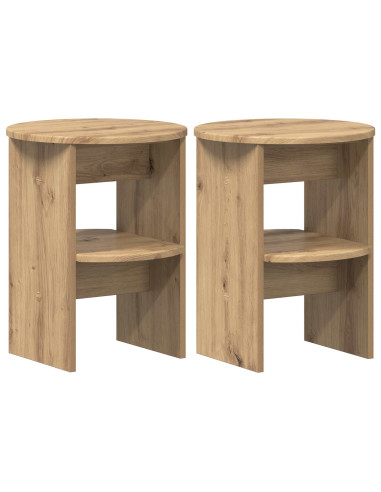 Mobile laterale 2 pcs Rovere Artigianale Ø40 x 50 cm