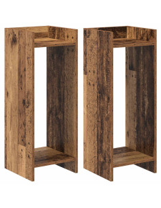 Supporto per piante 2 pcs Legno vecchio 30 x 30 x 80 cm 2