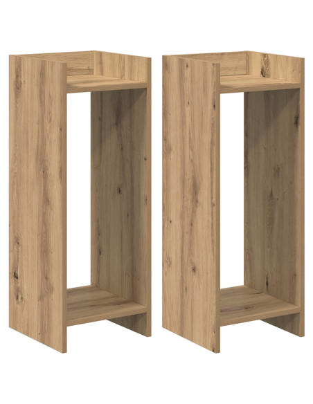 Supporto per piante 2 pcs Rovere Artigianale 30 x 30 x 80 cm