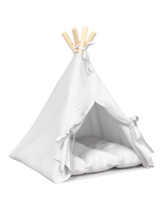 Tenda per animali con cuscino Bianco 40 x 40 x 50 cm Poliestere 2