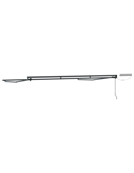 Struttura della tenda elettrica retrattile Antracite 4 × 3,5 m