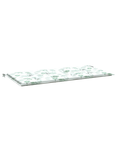 Cuscino per Panca a Foglie 100x50x3 cm in Tessuto Oxford