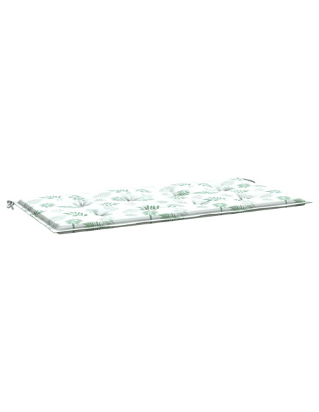 Cuscino per Panca a Foglie 100x50x3 cm in Tessuto Oxford