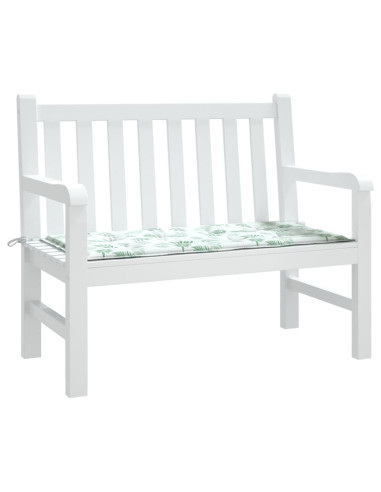 Cuscino per Panca a Foglie 100x50x3 cm in Tessuto Oxford