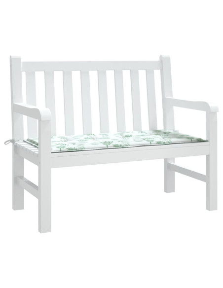 Cuscino per Panca a Foglie 100x50x3 cm in Tessuto Oxford