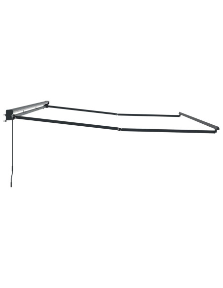 Telaio di tenda manuale Regolabile Antracite 4 × 3,5 m Acciaio