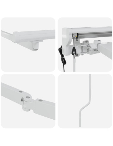 Struttura della tenda elettrica retrattile Bianco 5 x 3 m
