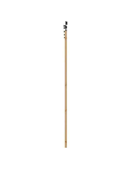 Porta scorrevole ORKDAL Naturale e Nero 93 x 211 cm