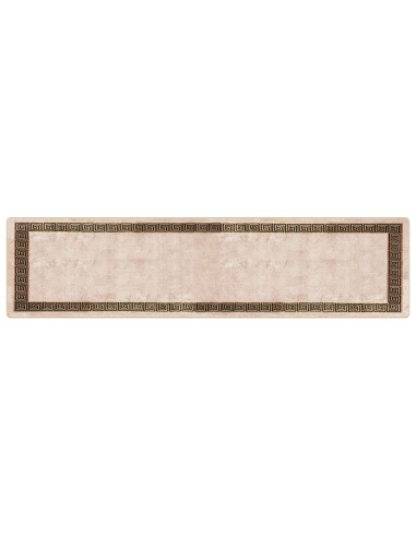 Runner Tappeto MARSA Nero 100 x 400 cm Poliestere e PVC