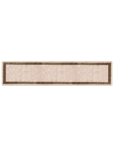Runner Tappeto MARSA Nero 100 x 450 cm Poliestere e PVC