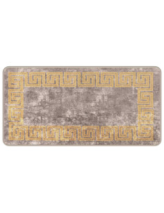 Runner Tappeto MARSA Grigio 50 x 100 cm Poliestere e PVC 2