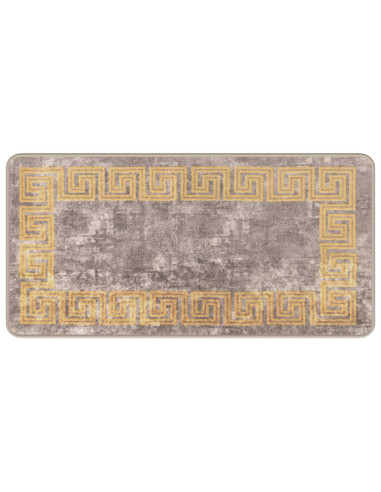 Runner Tappeto MARSA Grigio 50 x 100 cm Poliestere e PVC