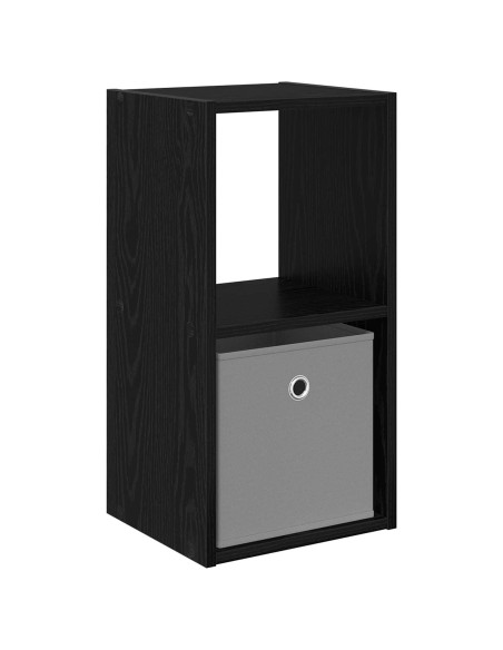Comodino Rovere Nero 30,5 x 27 x 59,5 cm Legno multistrato