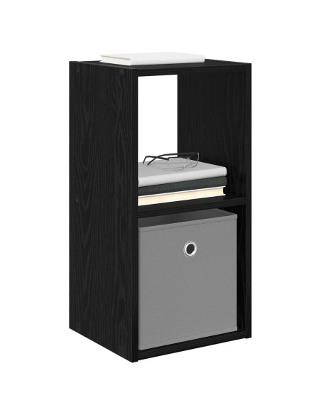 Comodino Rovere Nero 30,5 x 27 x 59,5 cm Legno multistrato