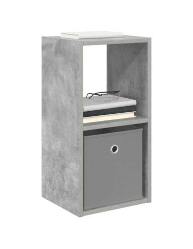 Comodino con cassetto 2 pcs Grigio cemento 30,5 x 27 x 59,5 cm
