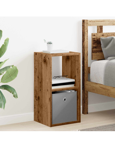 Comodino con cassetto 2 pcs Legno vecchio 30,5 x 27 x 59,5 cm