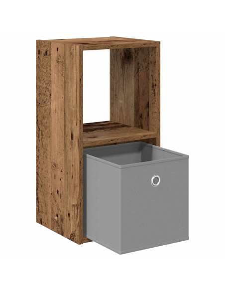 Comodino con cassetto 2 pcs Legno vecchio 30,5 x 27 x 59,5 cm