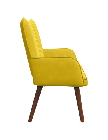 Sofa a Due Posti Giallo 115 x 61 x 87 cm Velluto