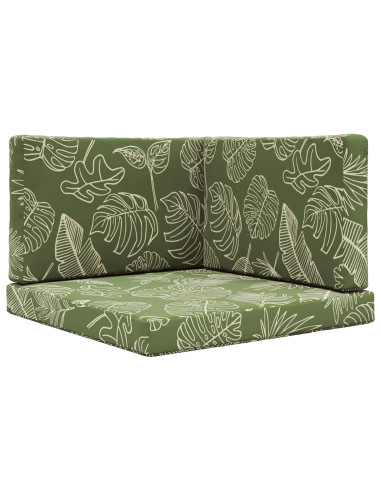 Cuscino per divano da esterno 3 pcs Design a foglia Poliestere