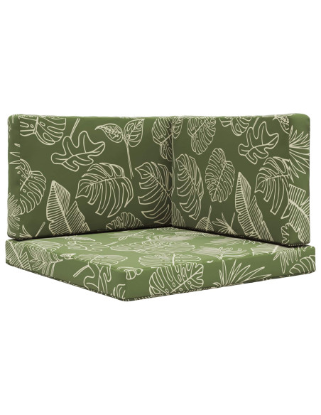 Cuscino per divano da esterno 3 pcs Design a foglia Poliestere