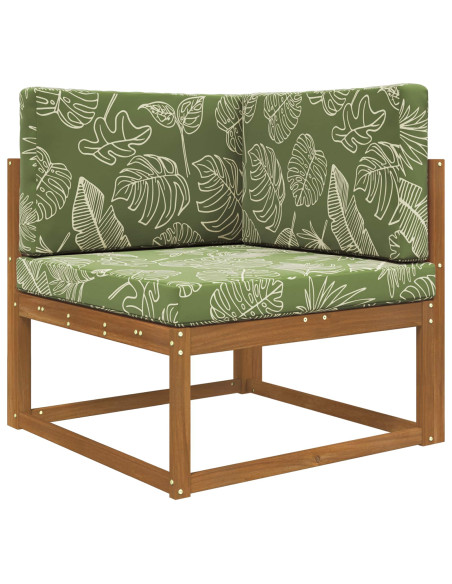 Cuscino per divano da esterno 3 pcs Design a foglia Poliestere