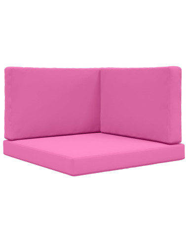 Cuscino per divano da esterno 3 pcs Rosa Poliestere
