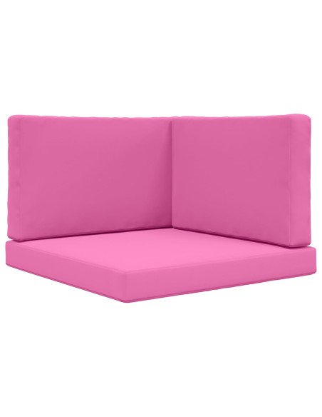 Cuscino per divano da esterno 3 pcs Rosa Poliestere