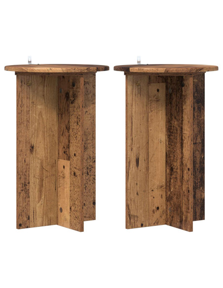 Supporto per piante 2 pcs Legno antico Ø40 x 60 cm
