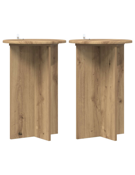 Supporto per piante 2 pcs Rovere Artigianale Ø40 x 60 cm