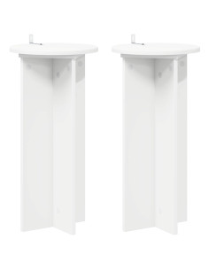 Supporto per piante 2 pcs Bianco Ø29,5 x 60 cm 2