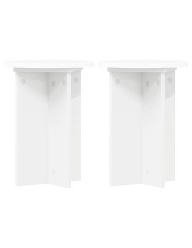 Supporto per piante 2 pcs Bianco Ø29,5 x 40 cm