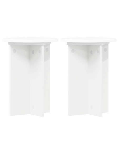 Supporto per piante 2 pcs Bianco Ø29,5 x 40 cm