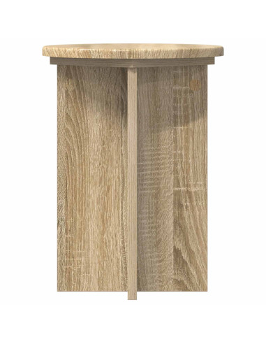 Supporto per piante 2 pcs Rovere Sonoma Ø29,5 x 40 cm