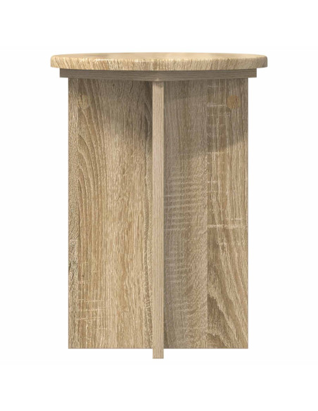 Supporto per piante 2 pcs Rovere Sonoma Ø29,5 x 40 cm