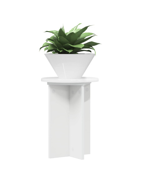 Supporto per piante 2 pcs Bianco Lucido Ø29,5 x 40 cm
