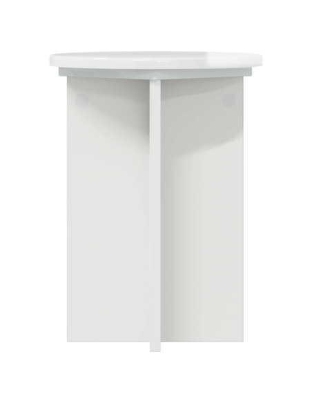 Supporto per piante 2 pcs Bianco Lucido Ø29,5 x 40 cm