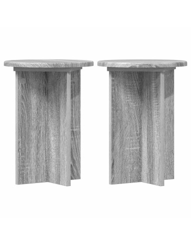 Supporto per piante 2 pcs Grigio Sonoma Ø29,5 x 40 cm