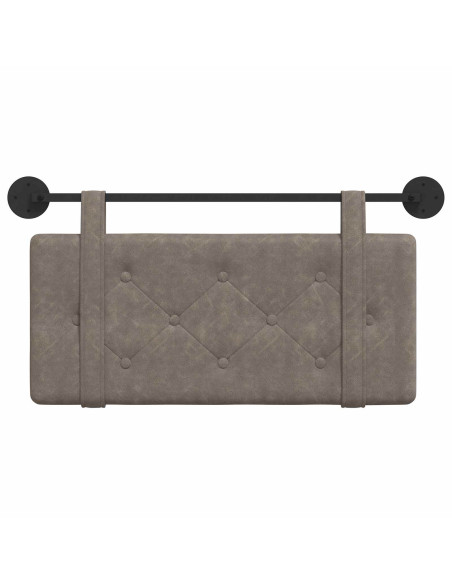 Testata appesa Montaggio a parete Grigio 80 cm PU Antico
