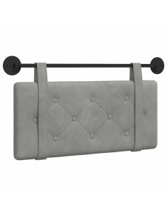 Testata appesa Grigio chiaro 100 x 55 x 5 cm Velluto 2