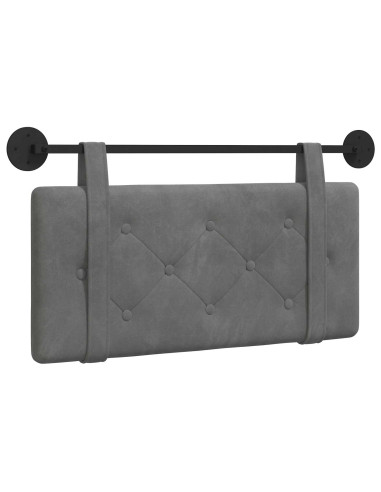 Testata appesa Grigio scuro 100 x 55 x 5 cm Velluto