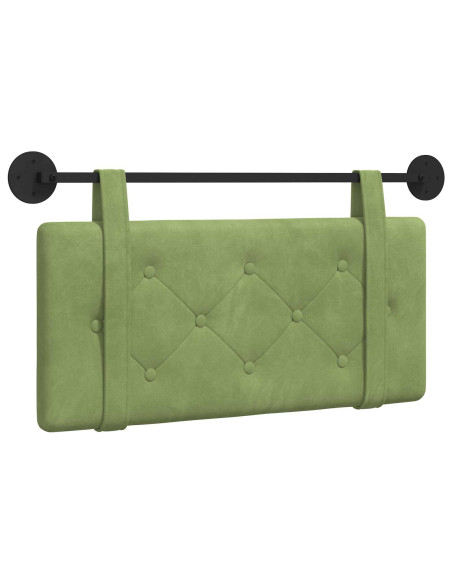 Testata appesa Verde chiaro 100 x 55 x 5 cm Velluto