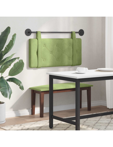 Testata appesa Verde chiaro 100 x 55 x 5 cm Velluto