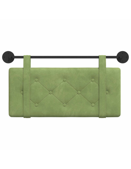 Testata appesa Verde chiaro 100 x 55 x 5 cm Velluto