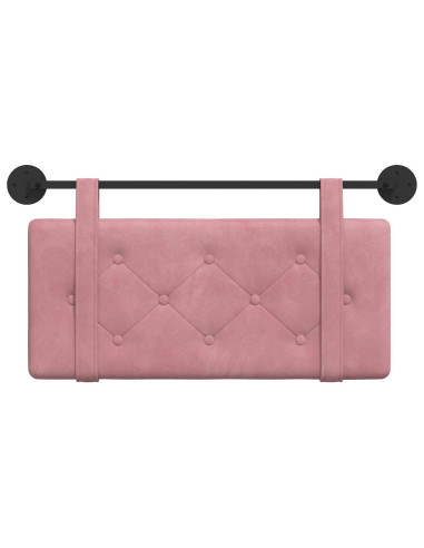 Testata appesa Montaggio a parete Rosa 100 x 55 x 5 cm Velluto