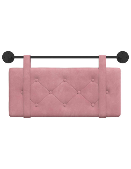 Testata appesa Montaggio a parete Rosa 100 x 55 x 5 cm Velluto