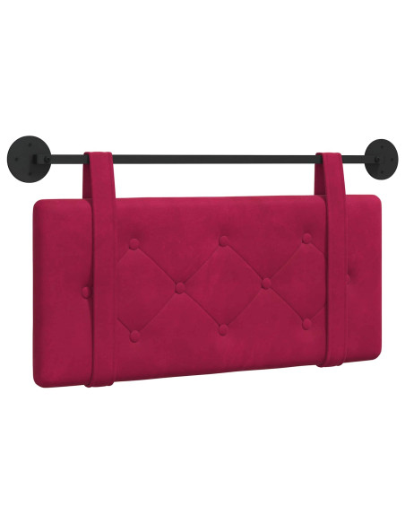 Testata appesa Rosso Vino 100 x 55 x 5 cm Velluto